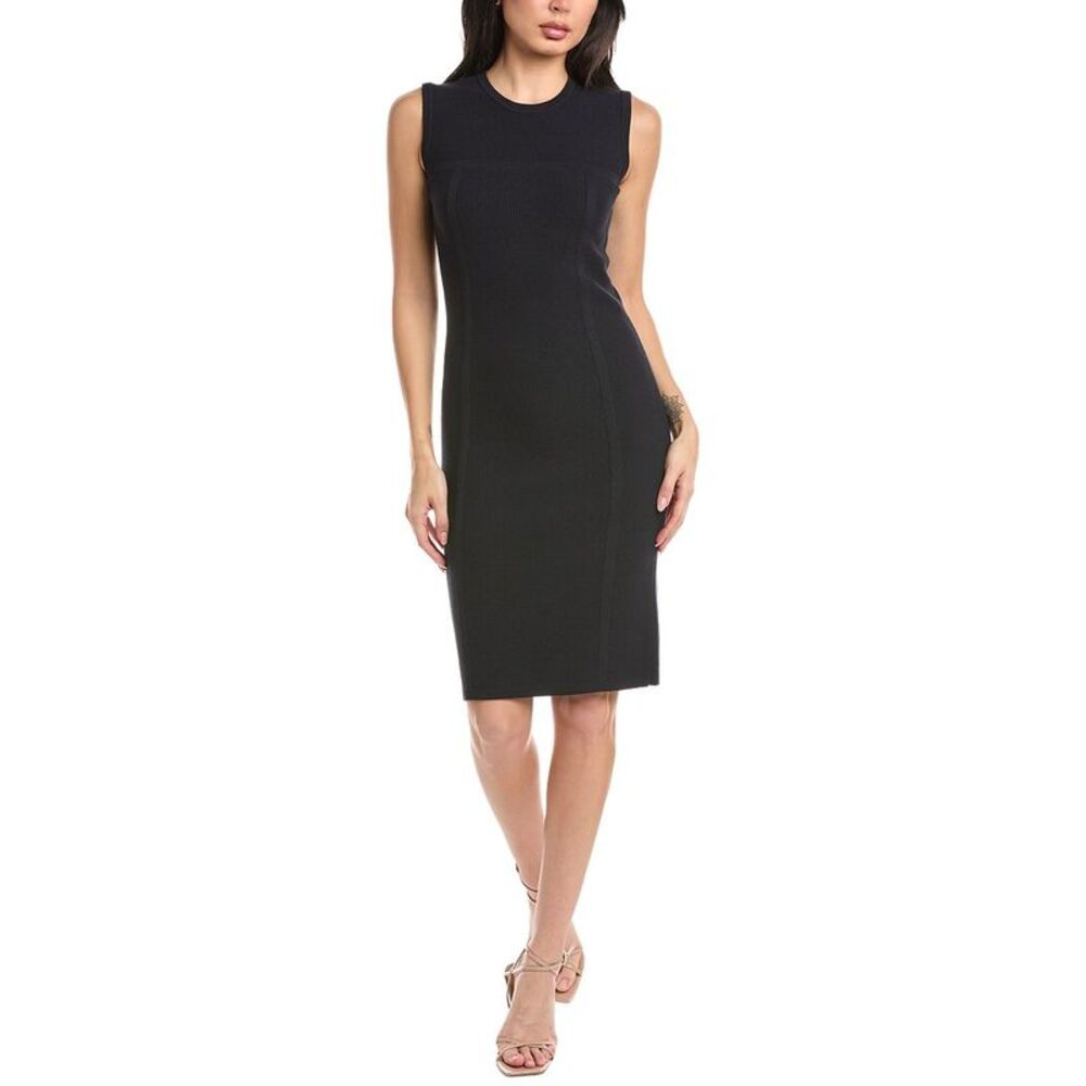 St. John Womens  Pique Dress, Navy